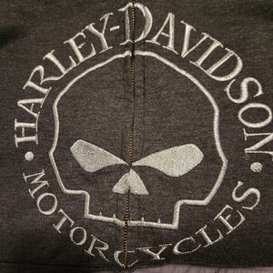 Harley Davidson Womens Hooded Zip up Swearshirt